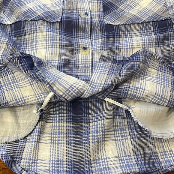ASHLEY by 26 International women’s Plaid button down SHACKET / shirt relaxed SM - Picture 13 of 15